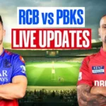 IPL 2024 RCB vs PBKS Live Score