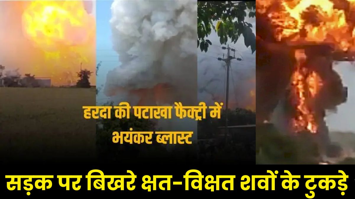 Harda Patakha Factory Fire: हरदा में अवैध पटाखा फैक्ट्री में लगी भीषण आग, आसपस के 65 घर जलकर खाक, सड़क पर बिखरे शवों के टुकड़े