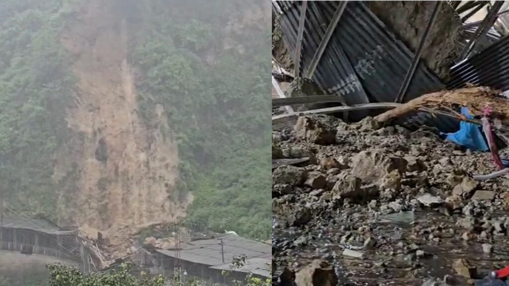 मां वैष्णो की भक्ति राह में अड़चन बनी प्रकृति!! कटरा में भूस्खलन ने मचाया हाहाकार
