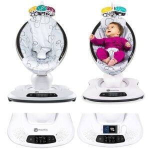 Automatic Baby Swing Chair with Plush Reclining Seat